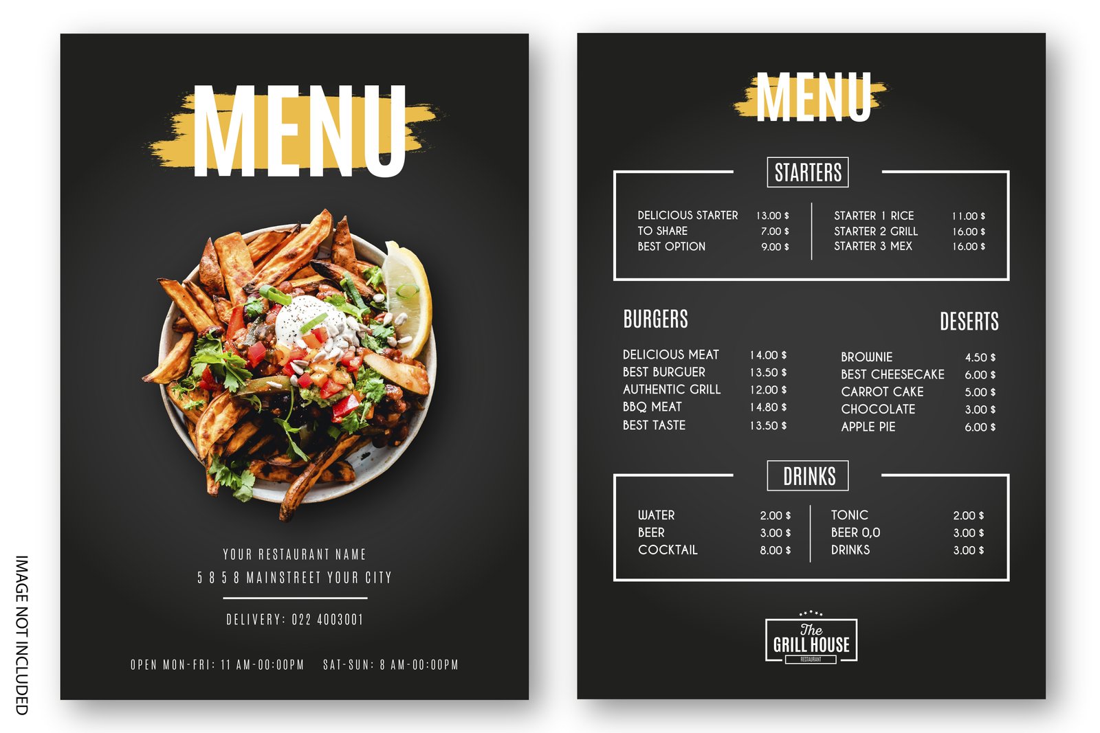 Menu card printing Dubai