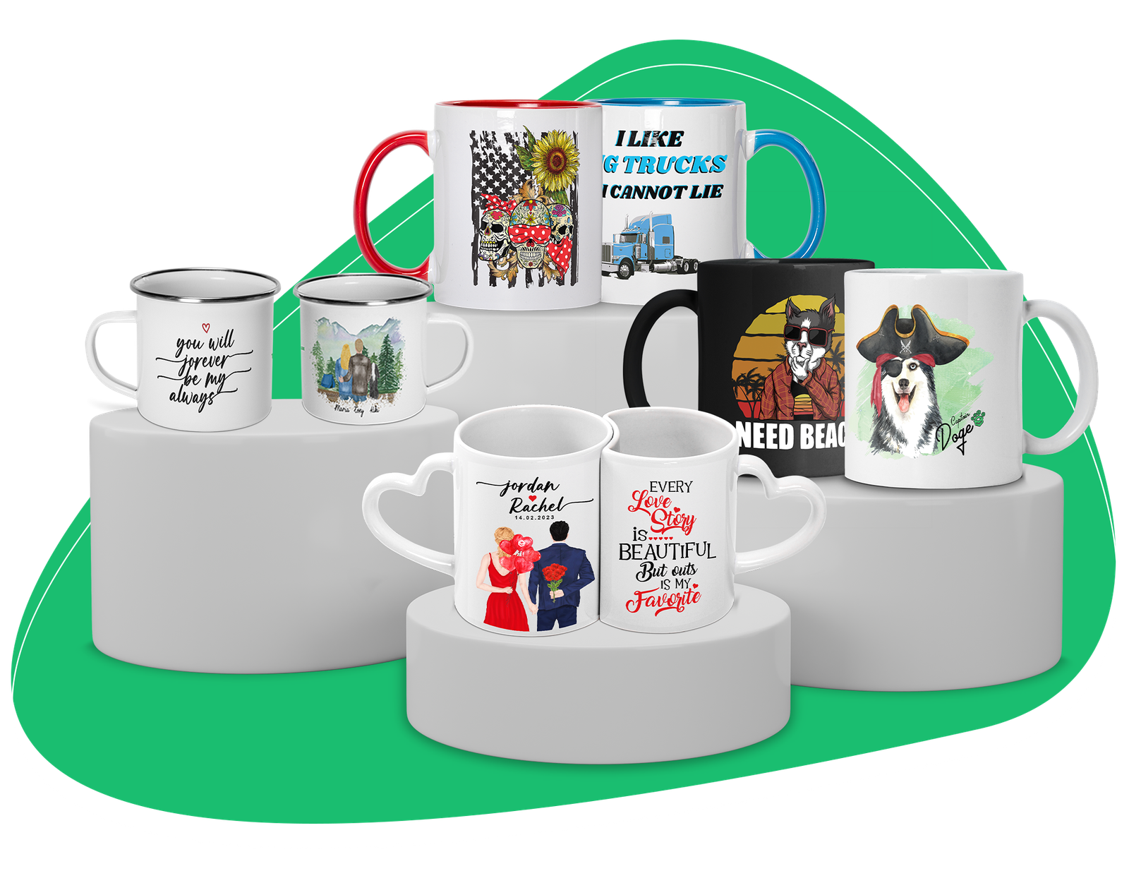 Custom printed mugs Dubai