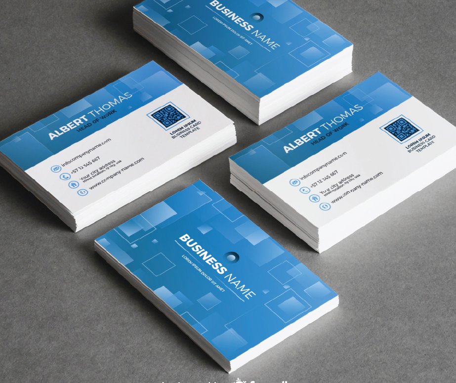 Standard business cards Dubai