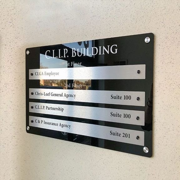 Signboard with List of Offices and Staff Room